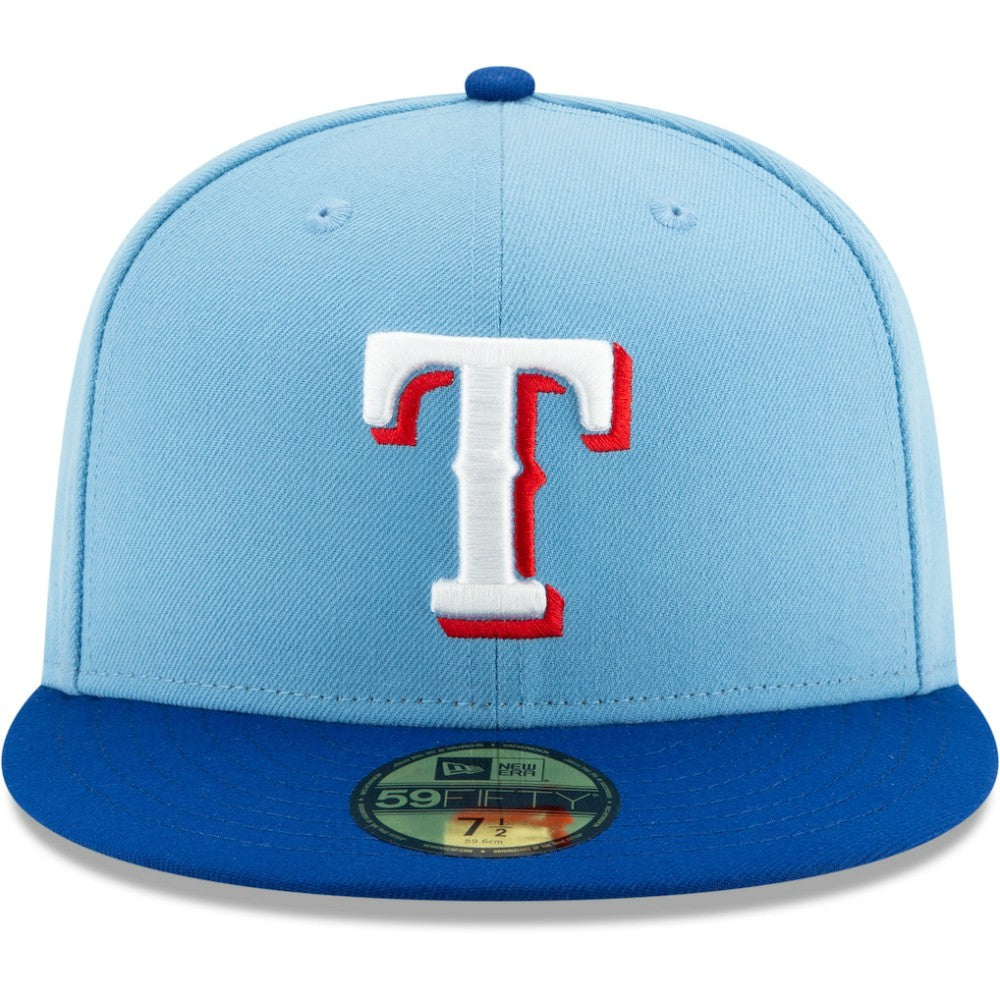 Light Blue/Royal Texas Rangers New Era On-Field Authentic Collection 59FIFTY Fitted Hat