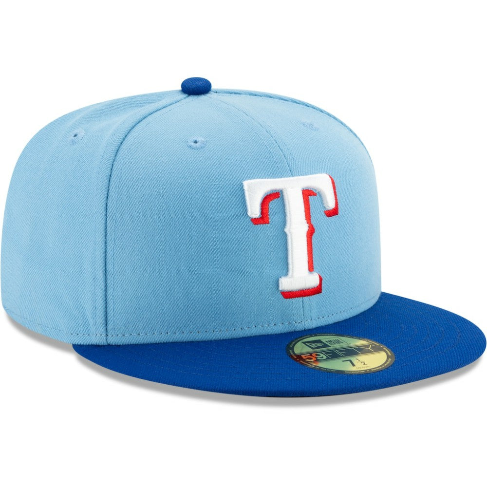 Light Blue/Royal Texas Rangers New Era On-Field Authentic Collection 59FIFTY Fitted Hat