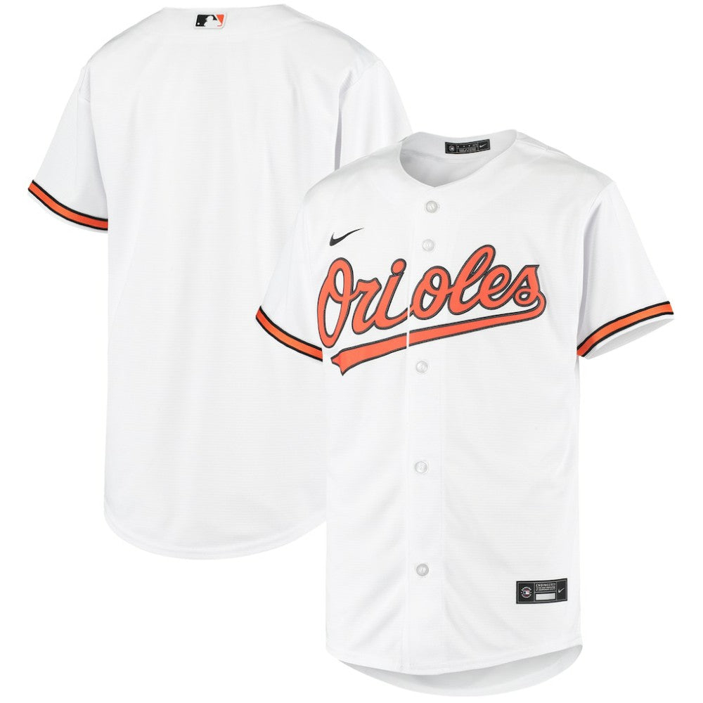 White Baltimore Orioles Nike Youth Home Replica Team Jersey