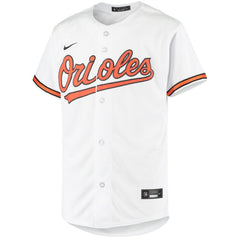 White Baltimore Orioles Nike Youth Home Replica Team Jersey