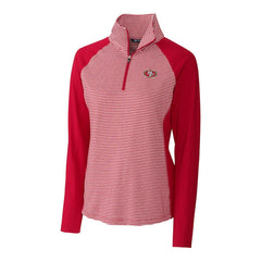 Cutter & Buck Women's Forge Tonal Stripe Half-Zip Pullover Jacket - San Francisco 49ers Pullover