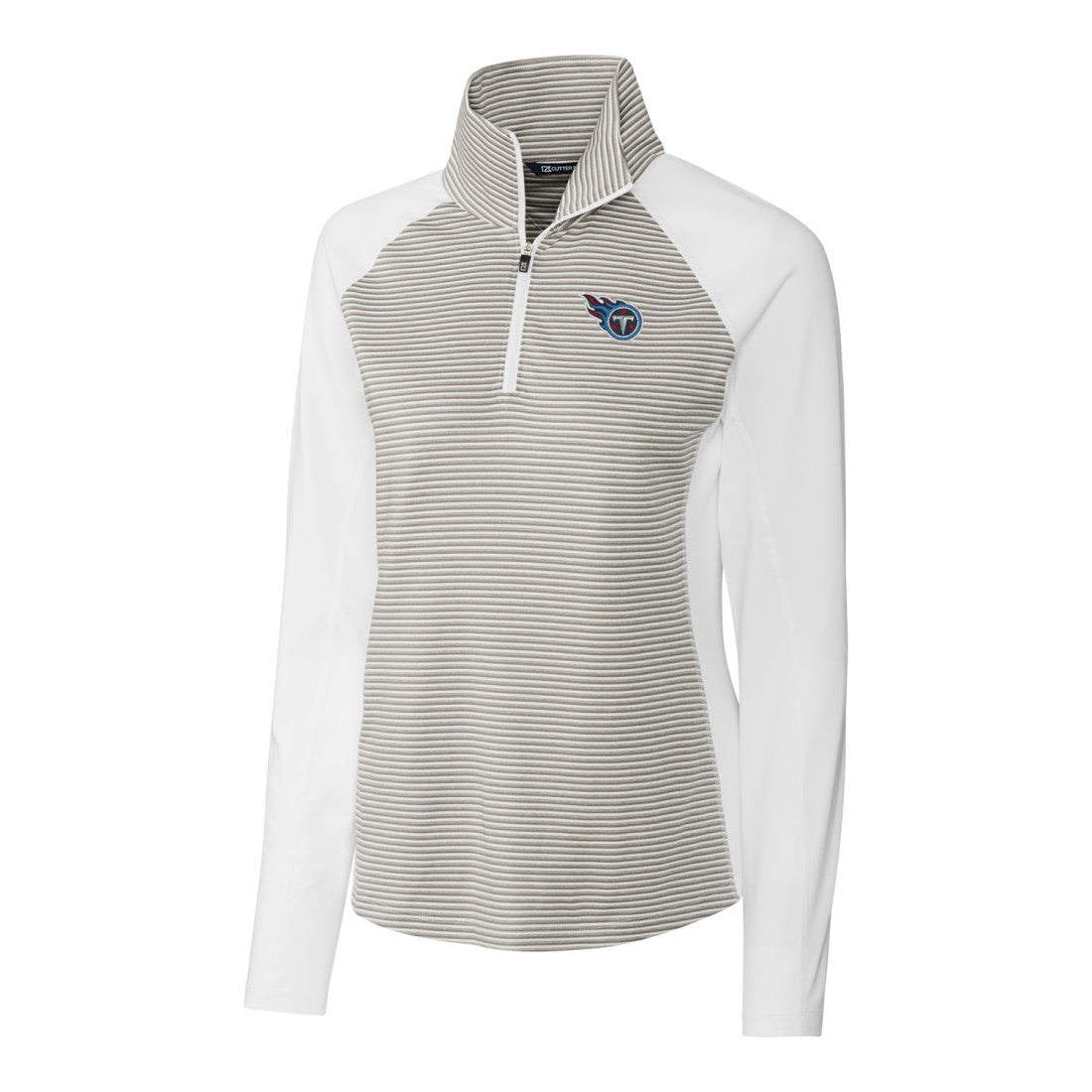 Cutter & Buck Women's Forge Tonal Stripe Half-Zip Pullover Jacket - Tennessee Titans Pullover