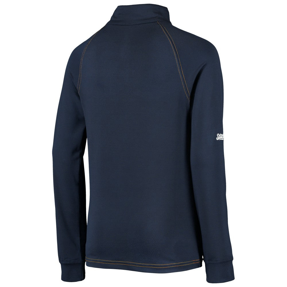 Navy Milwaukee Brewers Stitches Youth Raglan Quarter-Zip Jacket