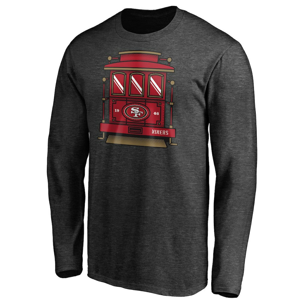 Hometown Trolley Car Long Sleeve T-Shirt - San Francisco 49ers T-shirts