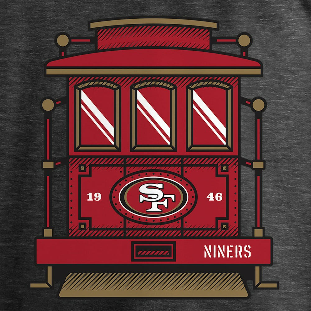 Hometown Trolley Car Long Sleeve T-Shirt - San Francisco 49ers T-shirts