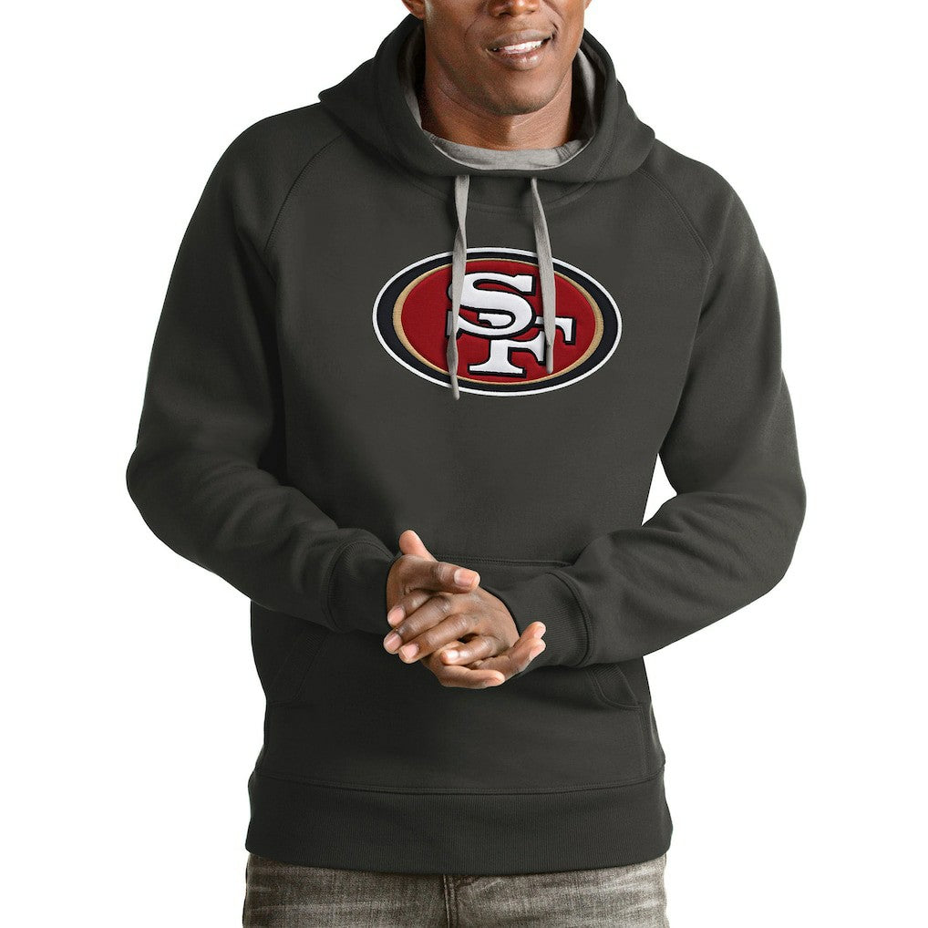 Antigua Victory Pullover Hoodie - San Francisco 49ers Hoodies