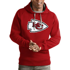 Antigua Team Victory Pullover Hoodie - Kansas City Chiefs Hoodies