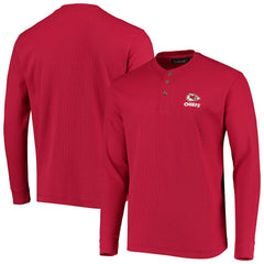 Dunbrooke Logo Maverick Thermal Henley Long Sleeve T-Shirt - Kansas City Chiefs T-shirts