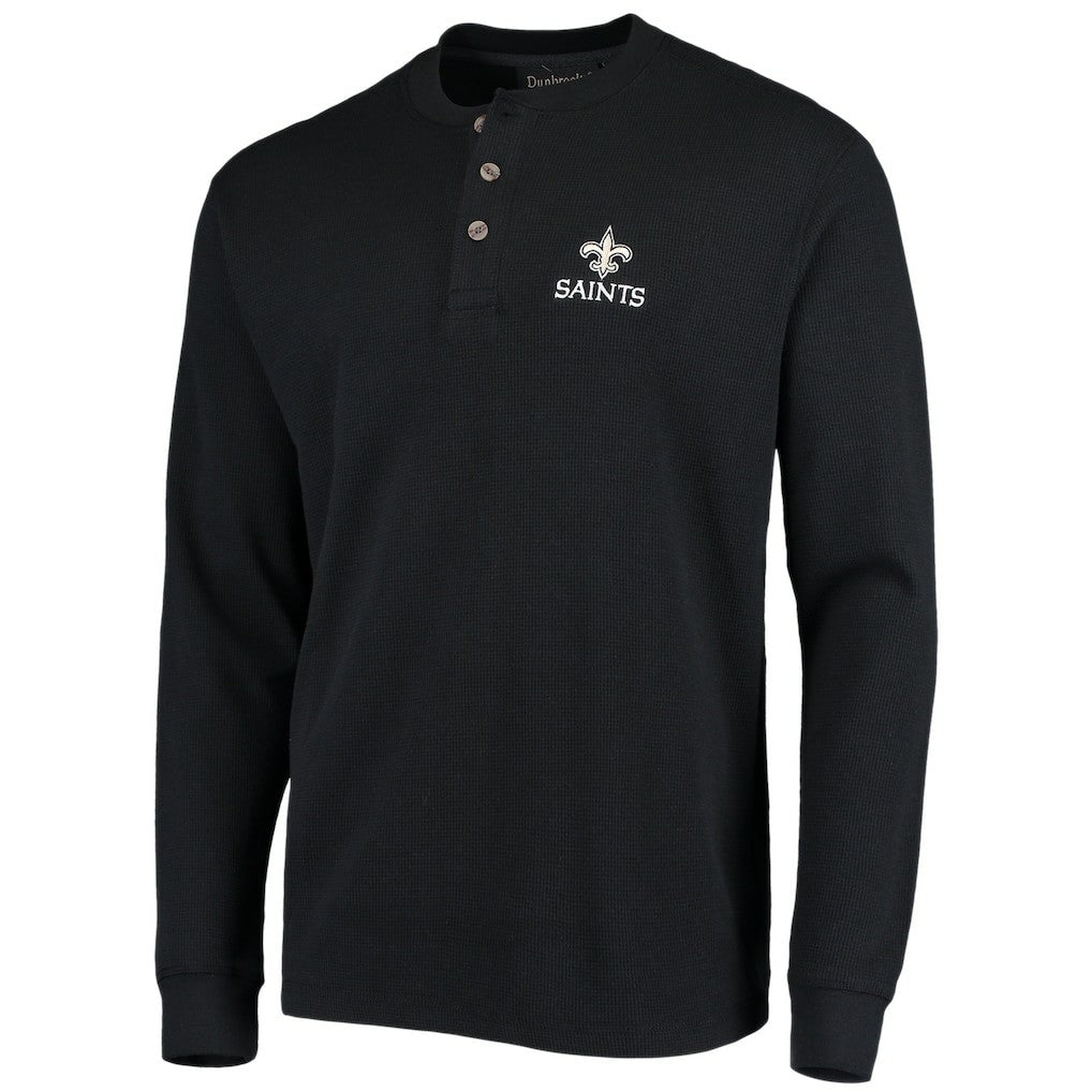 Dunbrooke Logo Maverick Thermal Henley Long Sleeve T-Shirt - New Orleans Saints T-shirts
