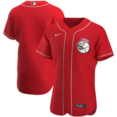Scarlet Cincinnati Reds Nike Alternate Authentic Team Logo Jersey