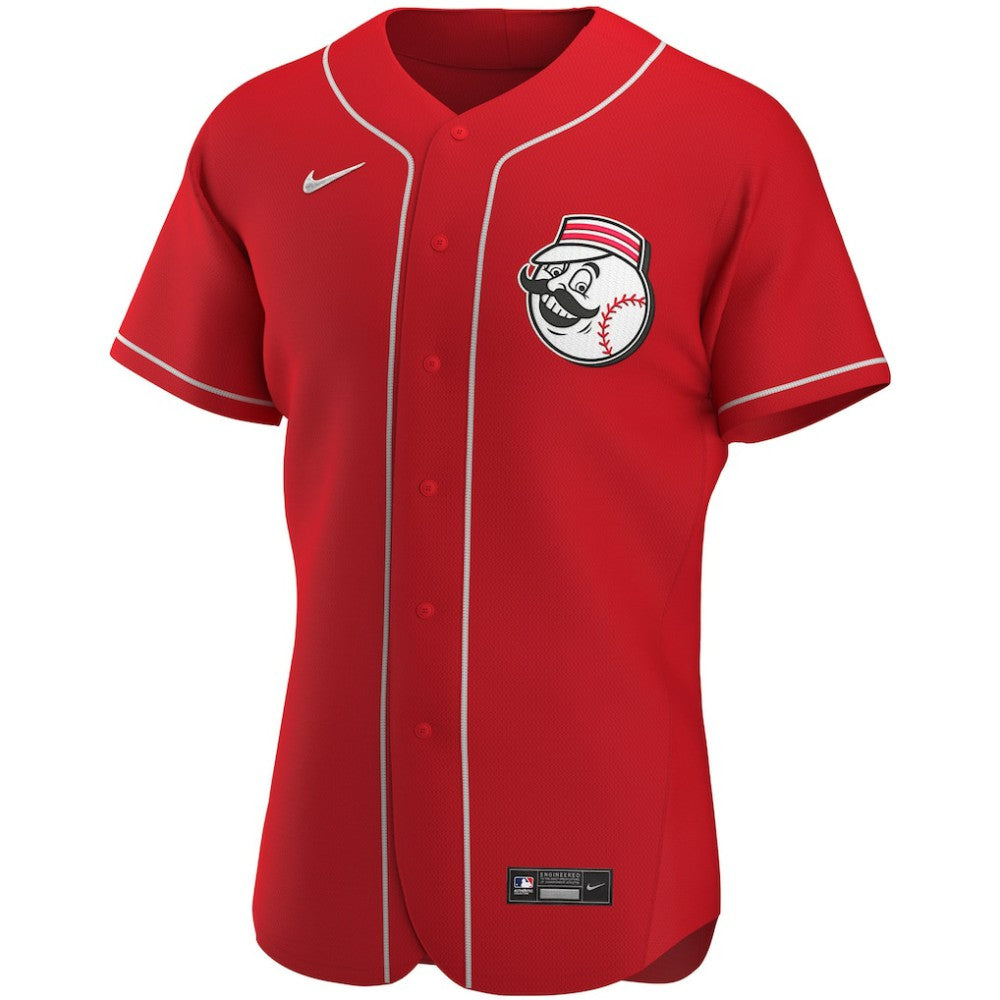 Scarlet Cincinnati Reds Nike Alternate Authentic Team Logo Jersey