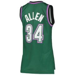 Mitchell & Ness Ray Allen Milwaukee Bucks Women's 1996/97 Hardwood Classics Swingman Jersey