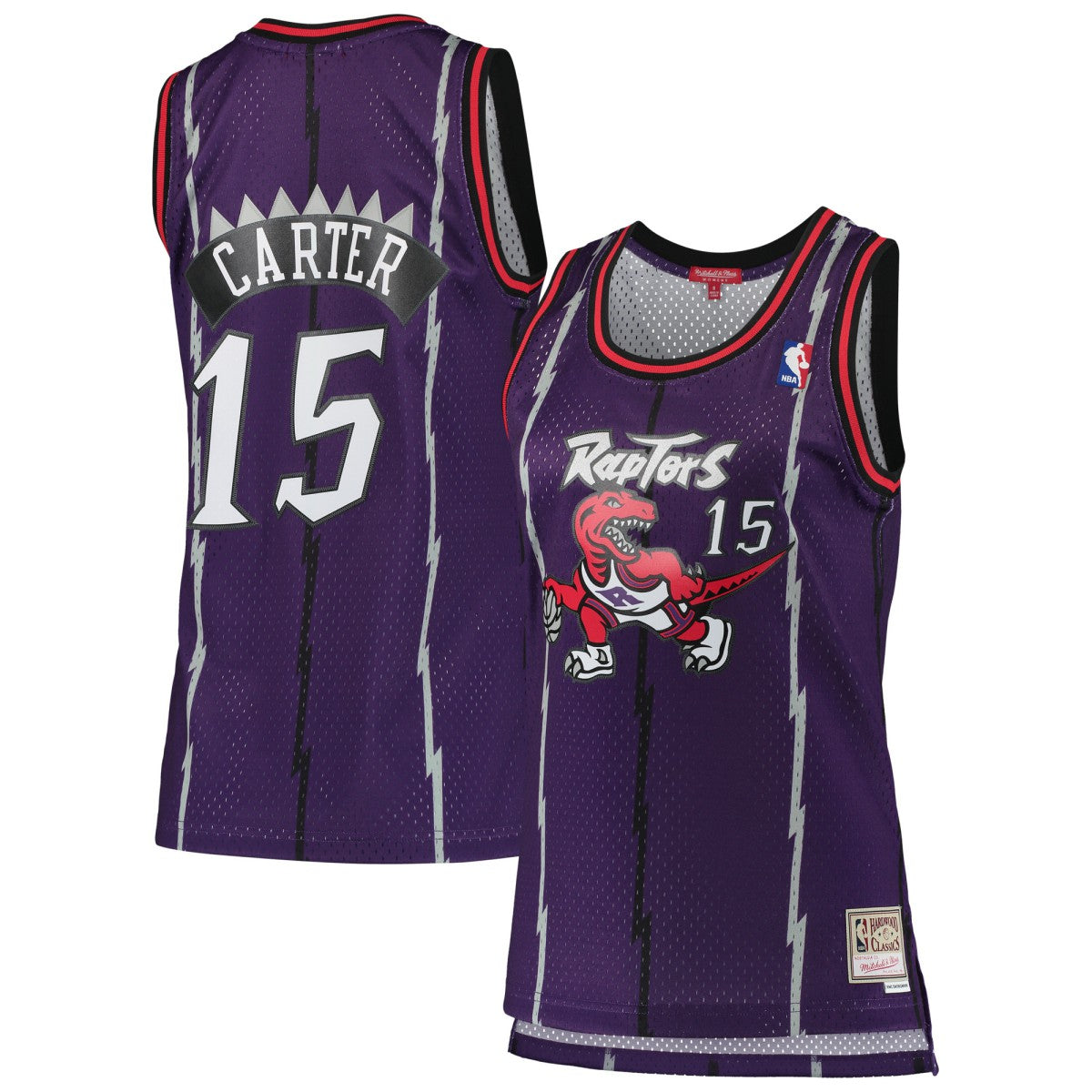 Mitchell & Ness Vince Carter Toronto Raptors Women's 1998/99 Hardwood Classics Swingman Jersey