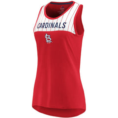 Red St. Louis Cardinals Majestic Women's Break From Tradition Tank Top