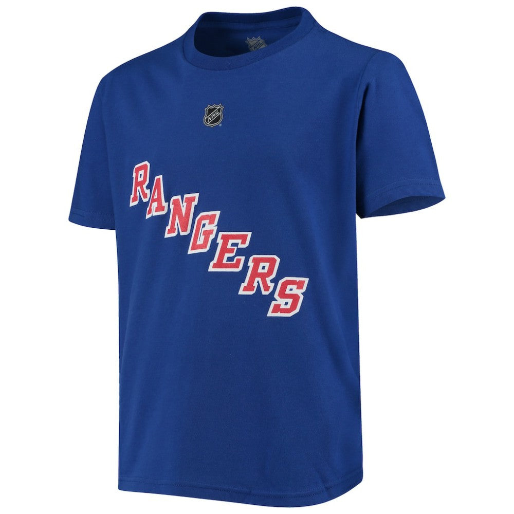 NHL Mika Zibanejad New York Rangers Youth Player Name & Number T-Shirt