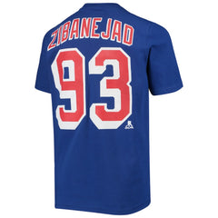 NHL Mika Zibanejad New York Rangers Youth Player Name & Number T-Shirt