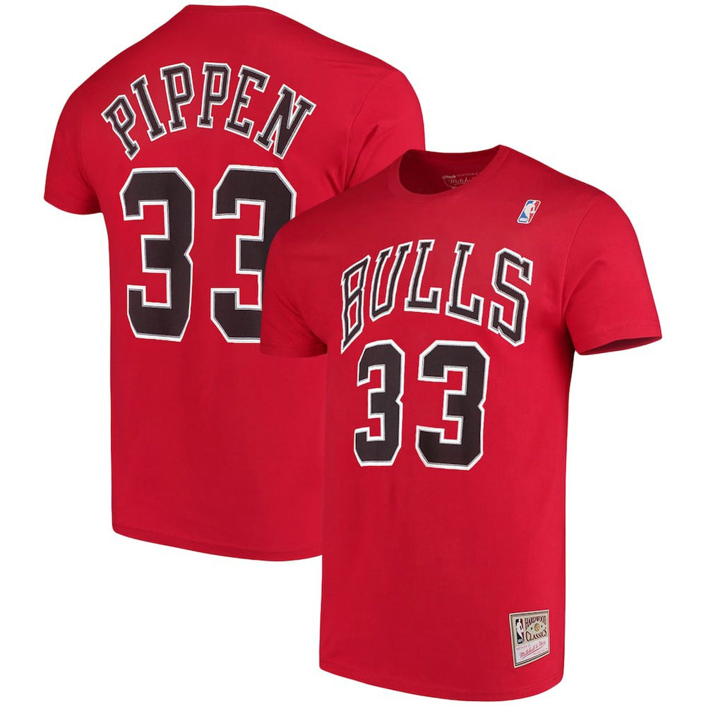 Mitchell & Ness Scottie Pippen Chicago Bulls Hardwood Classics Name & Number Player T-Shirt sale