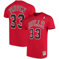 Mitchell & Ness Scottie Pippen Chicago Bulls Hardwood Classics Name & Number Player T-Shirt sale