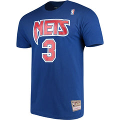 Mitchell & Ness Drazen Petrovic Brooklyn Nets Hardwood Classics Name & Number Player T-Shirt