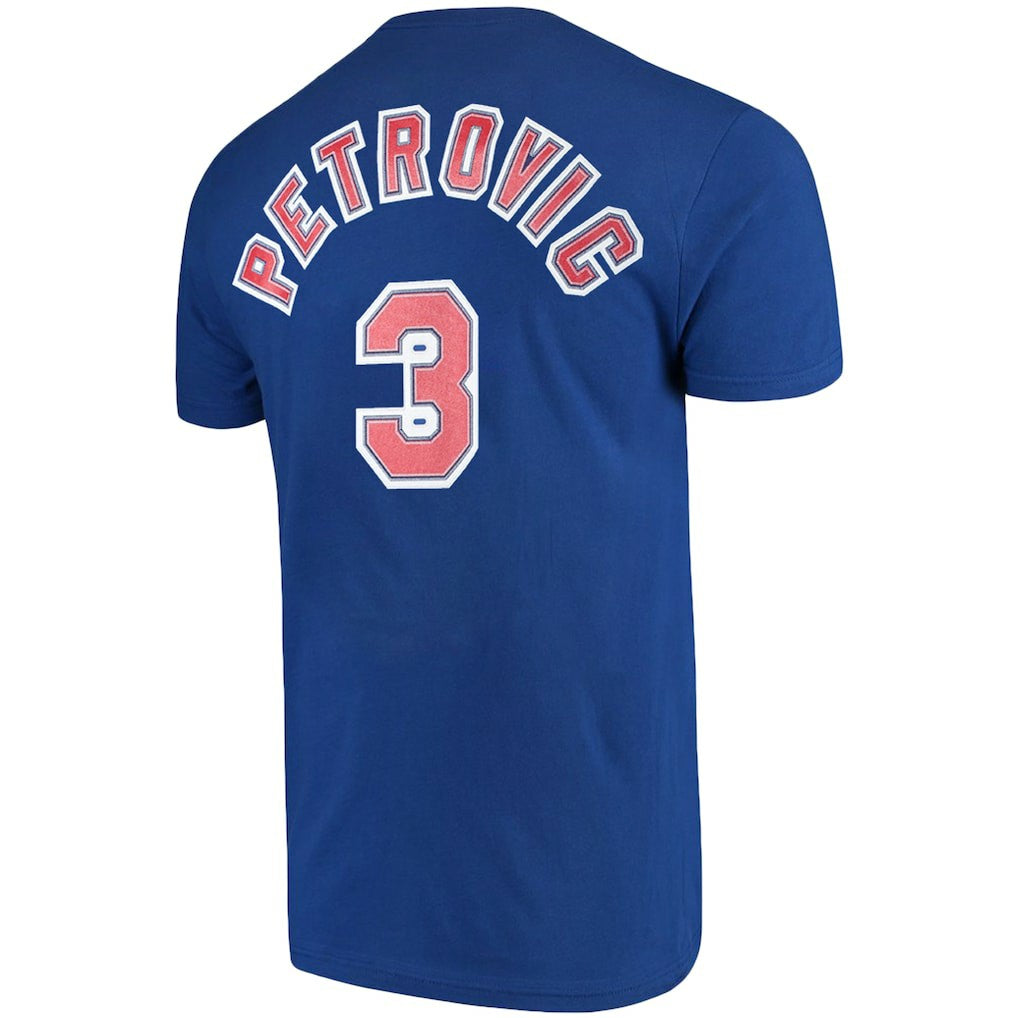 Mitchell & Ness Drazen Petrovic Brooklyn Nets Hardwood Classics Name & Number Player T-Shirt