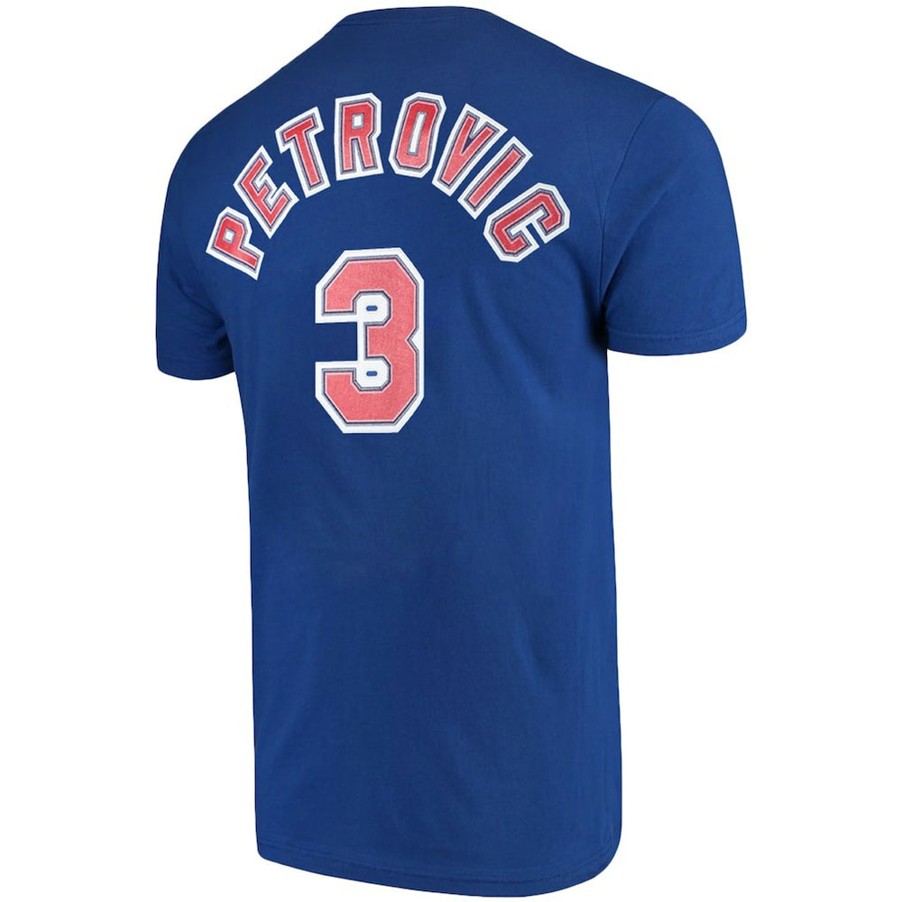 Mitchell & Ness Drazen Petrovic Brooklyn Nets Hardwood Classics Name & Number Player T-Shirt