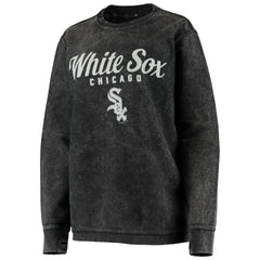 Black Chicago White Sox G-III 4Her by Carl Banks Women's Comfy Cord Pullover Sweatshirt