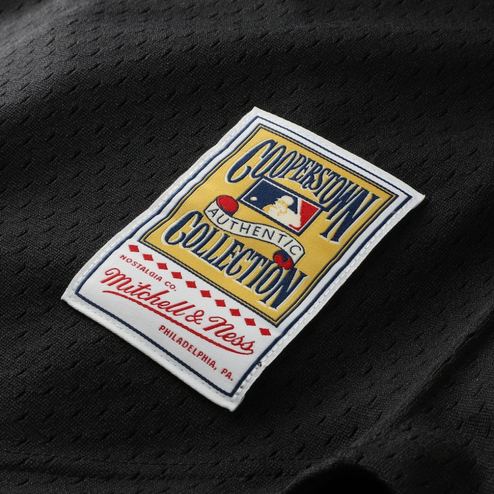 Black Ken Griffey Jr. Cincinnati Reds Mitchell & Ness Cooperstown Collection Mesh Batting Practice Button-Up Jersey