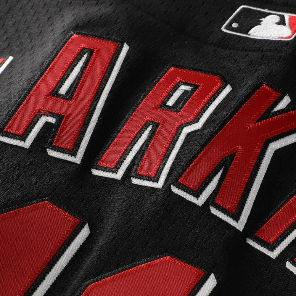 Black Barry Larkin Cincinnati Reds Mitchell & Ness Cooperstown Collection Mesh Batting Practice Button-Up Jersey