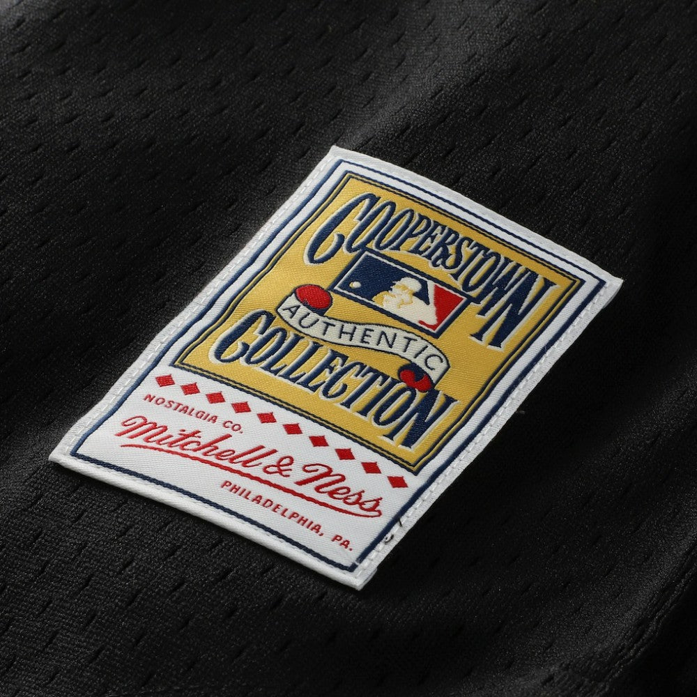 Black Barry Larkin Cincinnati Reds Mitchell & Ness Cooperstown Collection Mesh Batting Practice Button-Up Jersey
