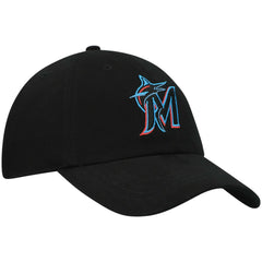 Black Miami Marlins '47 Women's Team Miata Clean Up Adjustable Hat