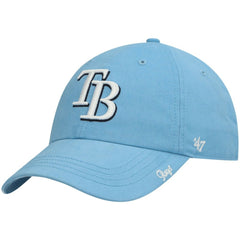 Light Blue Tampa Bay Rays '47 Women's Team Miata Clean Up Adjustable Hat