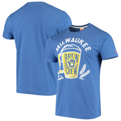 Royal Milwaukee Brewers Hyperlocal Tri-Blend T-Shirt