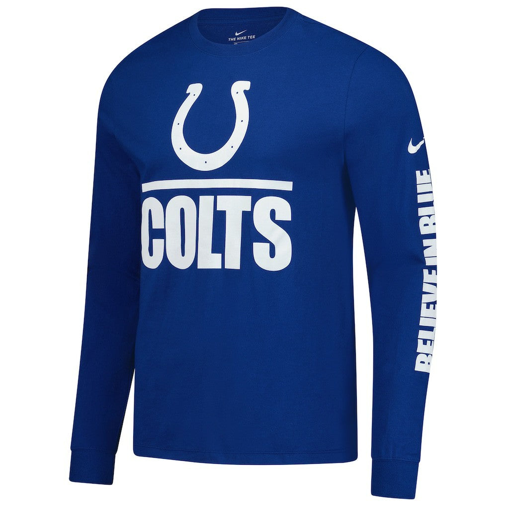 Split Local Long Sleeve T-Shirt - Indianapolis Colts T-shirts