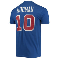 Mitchell & Ness Dennis Rodman Detroit Pistons Hardwood Classics Stitch Name & Number T-Shirt sale