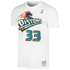 Mitchell & Ness Grant Hill Detroit Pistons Hardwood Classics Stitch Name & Number T-Shirt sale