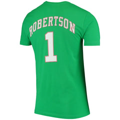 Mitchell & Ness Oscar Robertson Milwaukee Bucks Hardwood Classics Stitch Name & Number T-Shirt