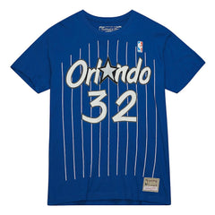 Mitchell & Ness Shaquille O'Neal Orlando Magic Hardwood Classics Stitch Name & Number T-Shirt