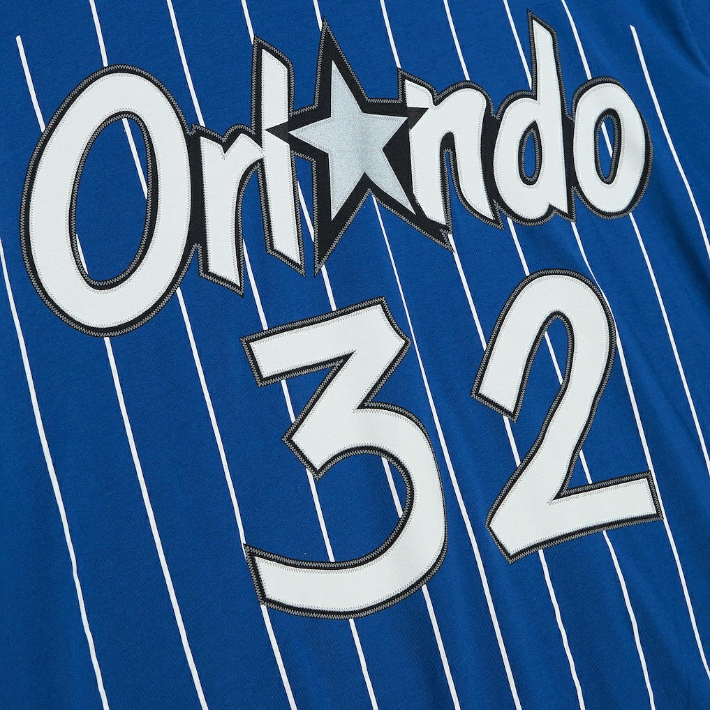 Mitchell & Ness Shaquille O'Neal Orlando Magic Hardwood Classics Stitch Name & Number T-Shirt