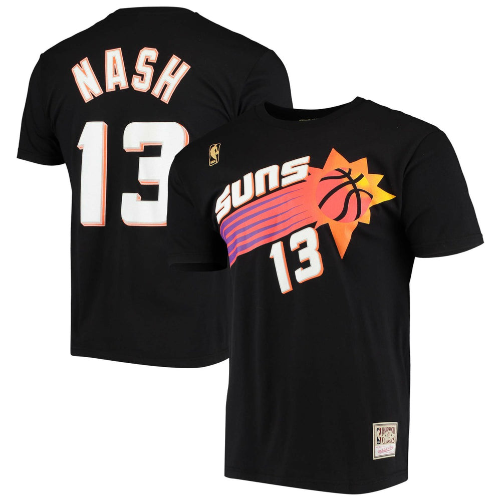 Mitchell & Ness Steve Nash Phoenix Suns Hardwood Classics Stitch Name & Number T-Shirt