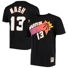 Mitchell & Ness Steve Nash Phoenix Suns Hardwood Classics Stitch Name & Number T-Shirt