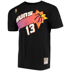 Mitchell & Ness Steve Nash Phoenix Suns Hardwood Classics Stitch Name & Number T-Shirt