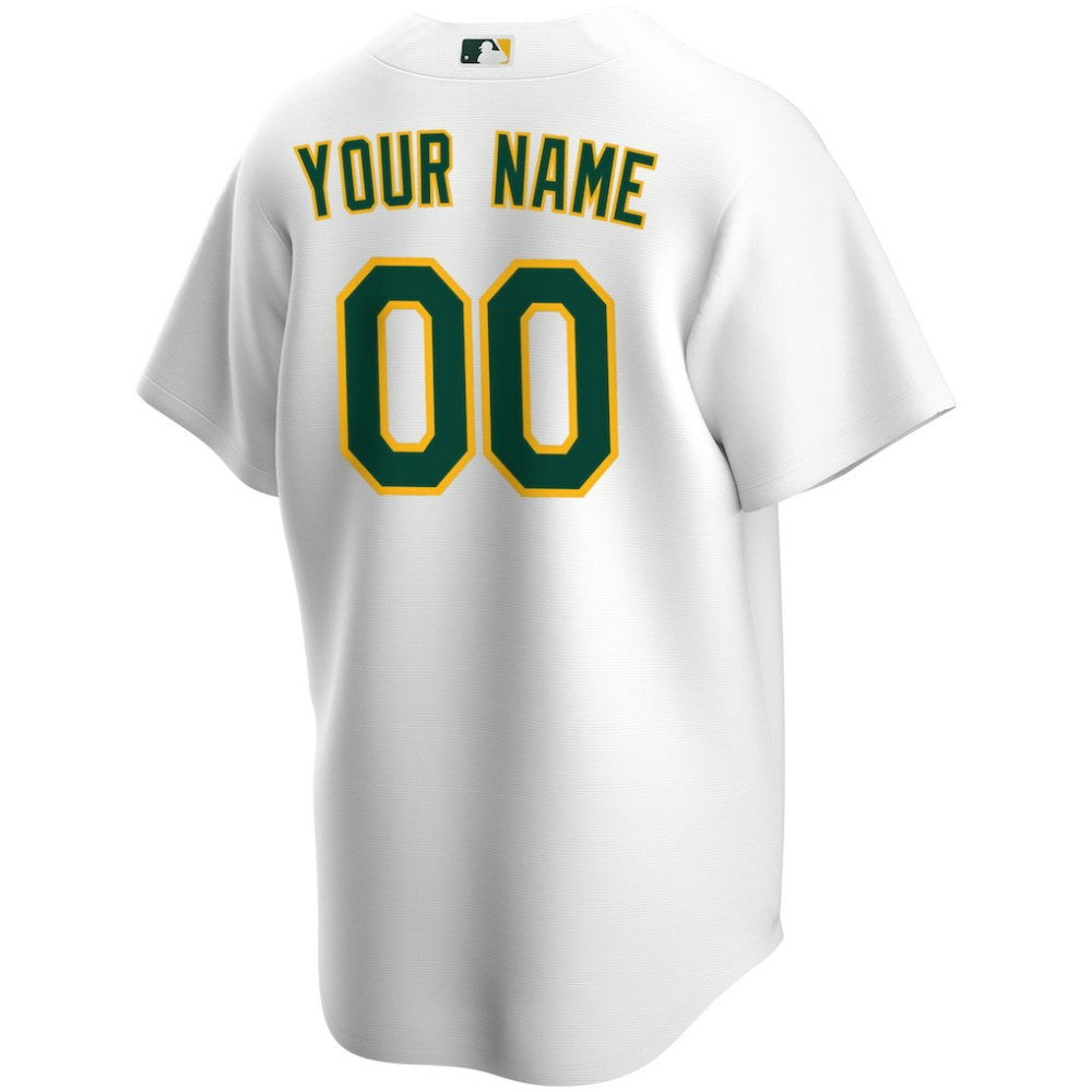White Athletics Nike Home Replica Custom Jersey
