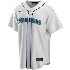 White Seattle Mariners Nike Home Replica Custom Jersey