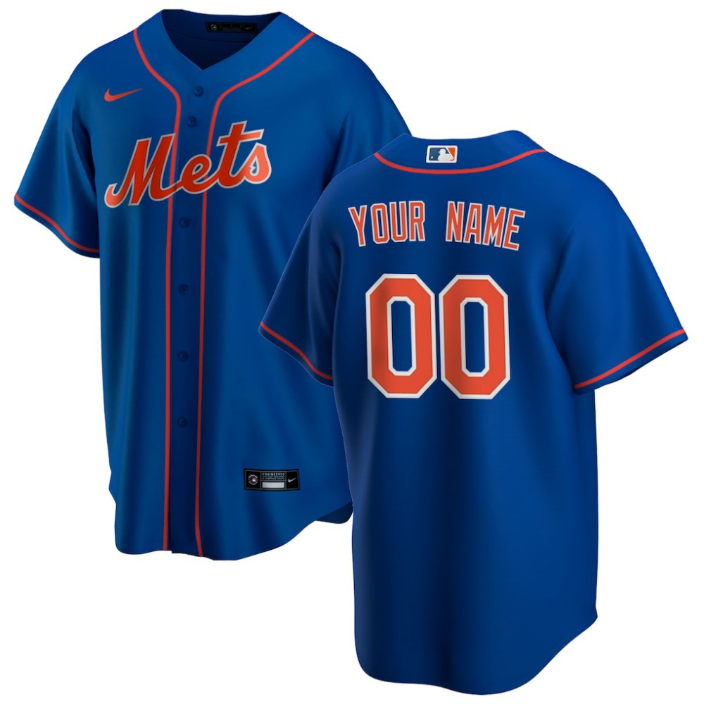Royal New York Mets Nike Alternate Replica Pick-A-Player Custom Jersey