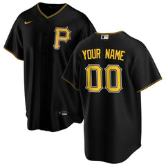 Black Pittsburgh Pirates Nike Alternate Replica Custom Jersey