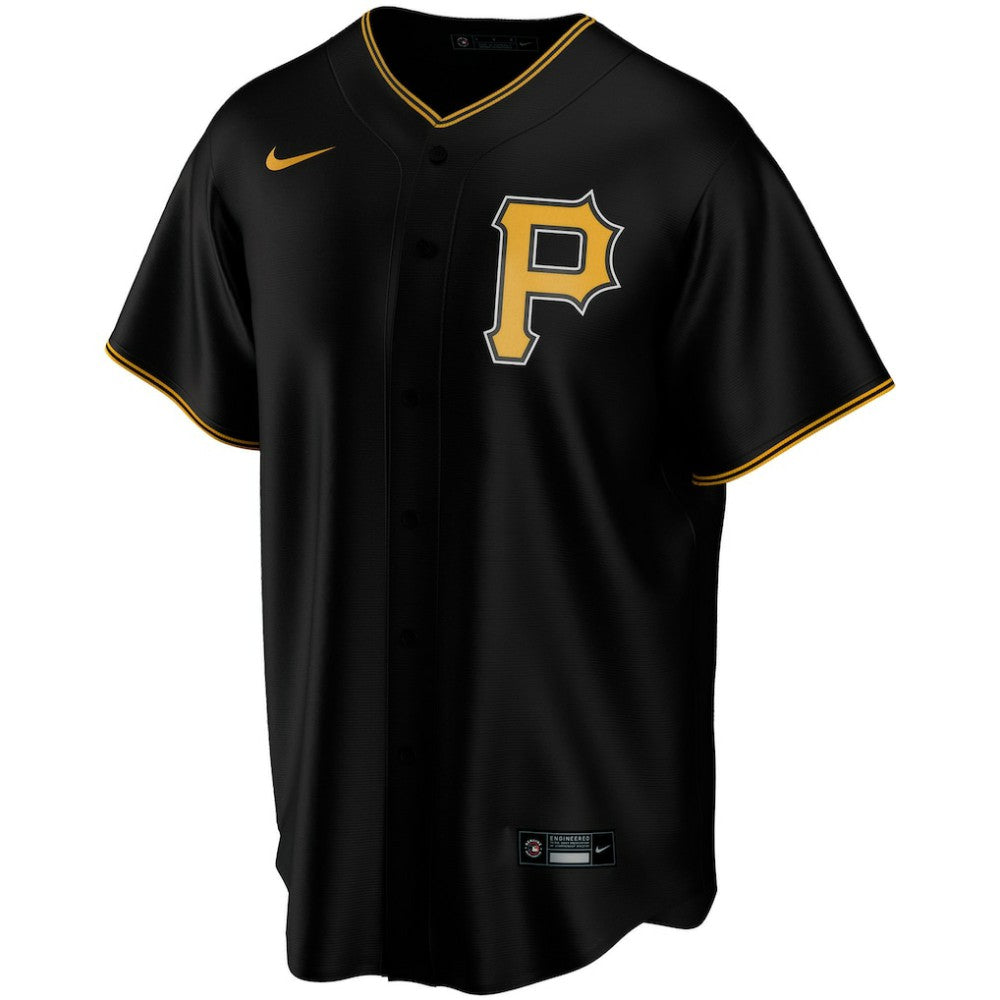 Black Pittsburgh Pirates Nike Alternate Replica Custom Jersey