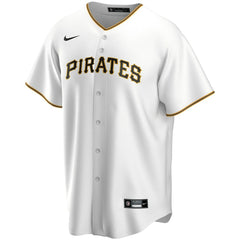 White Pittsburgh Pirates Nike Home Replica Custom Jersey