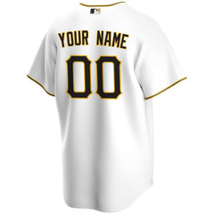 White Pittsburgh Pirates Nike Home Replica Custom Jersey