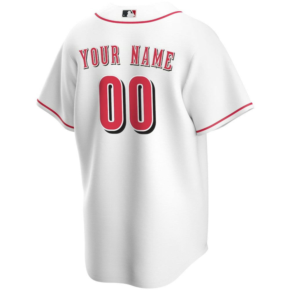 White Cincinnati Reds Nike Home Replica Custom Jersey