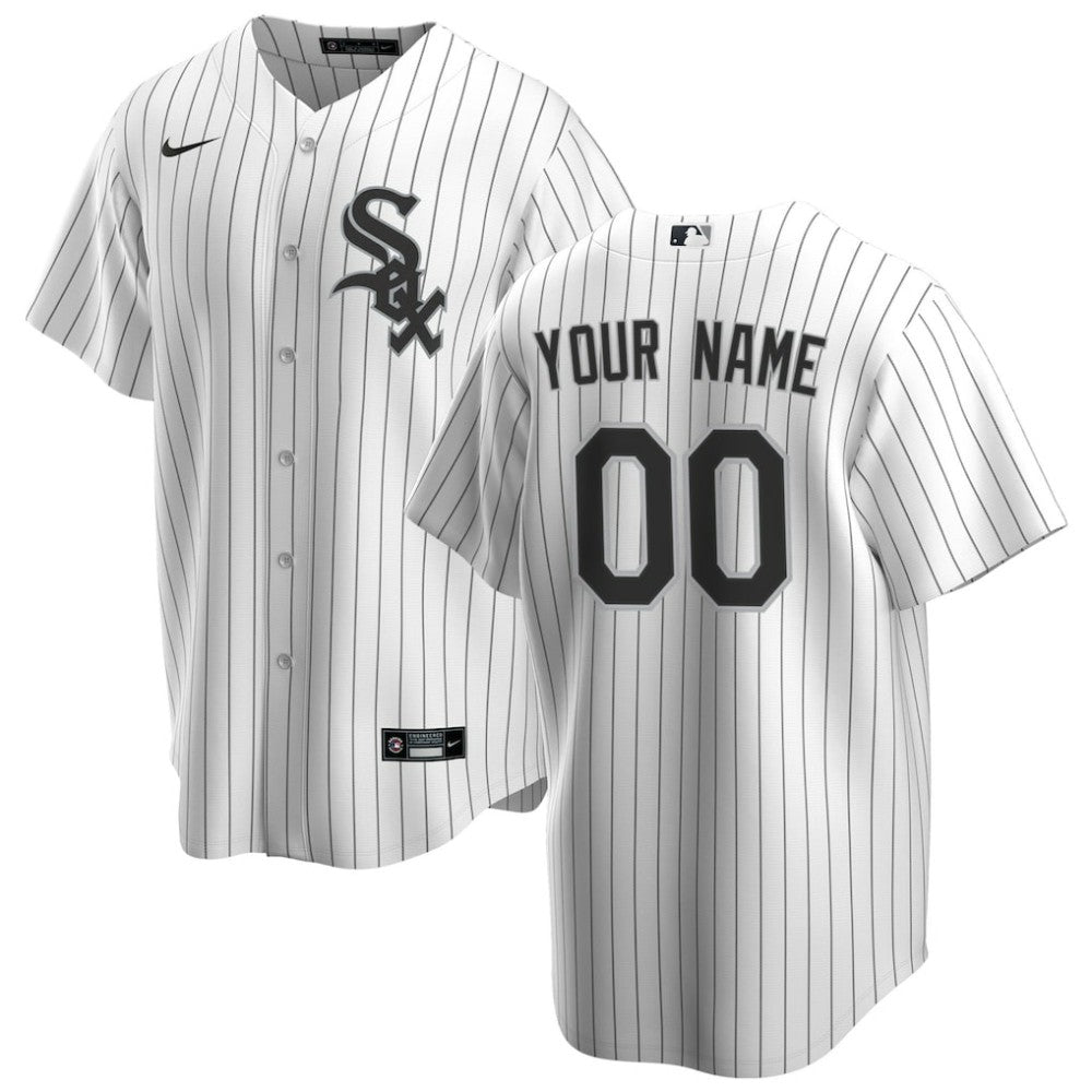 White Chicago White Sox Nike Home Replica Custom Jersey